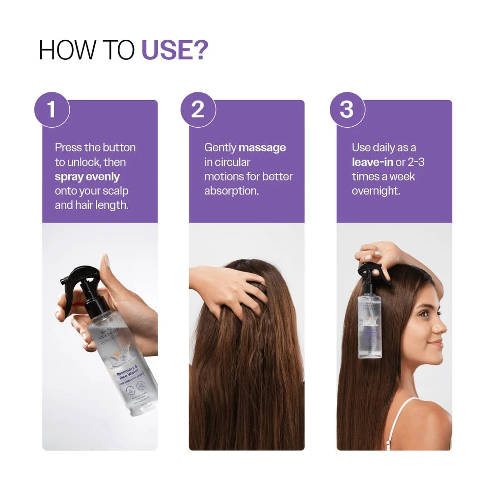 Rosemary Water Hair Growth Spray